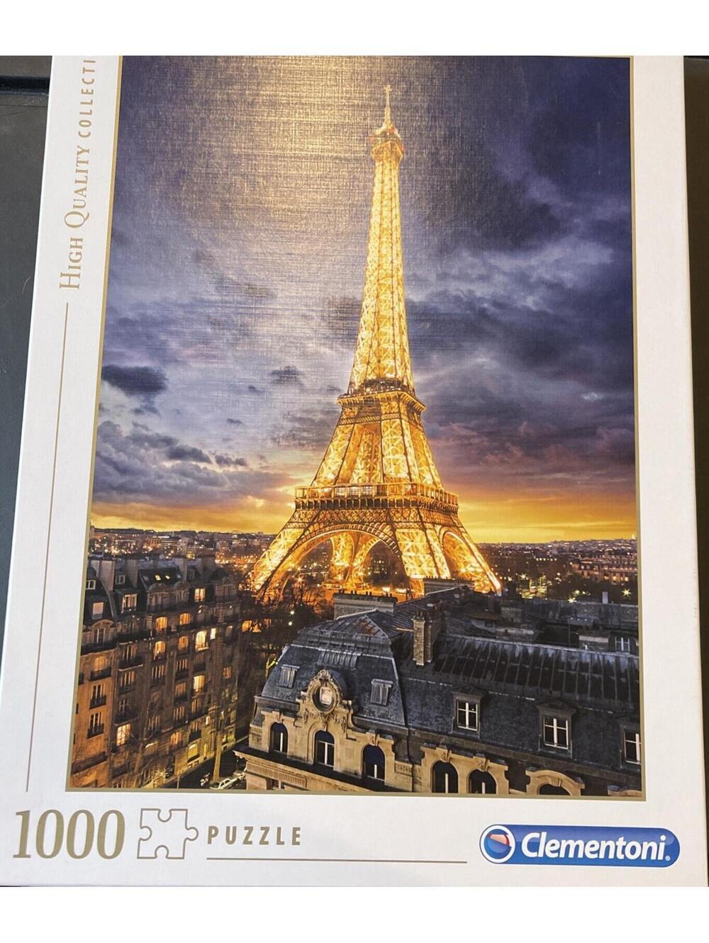 Clementoni: "Tour Eiffel"  1000 Piece Jigsaw Puzzle Eiffel Tower Pairs Landmark